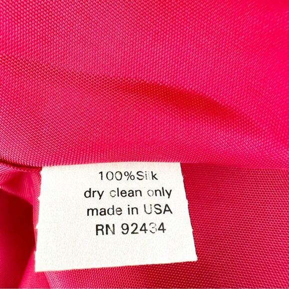 Lynn Lugo Silk Dress Striped Strapless Multicolor Party Wedding Women's Size 2 - Picture 11 of 11